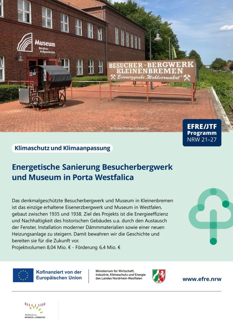 Energetische Sanierung Besucherbergwerk und Museum in Porta Westfalica Energetische Sanierung Besucherbergwerk und Museum in Porta Westfalica