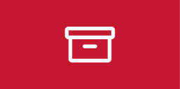 Rote Box mit Icon und Link zum Thema Archiv