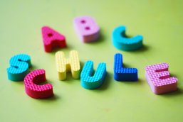 Abc Schule lustige Buchstaben