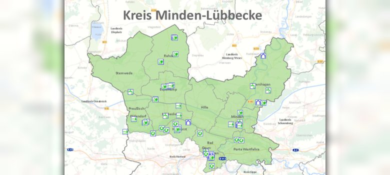 Screenshot der Karte de rKühlen Orte und Trinkwasserstellen im Mühlenkreis Screenshot der Karte de rKühlen Orte und Trinkwasserstellen im Mühlenkreis