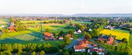 Drohnenaufnahme einer Landschaft in Minden-Lübbecke
