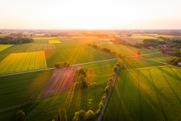 Landschaft aus der Vogelperspektive in Minden-Lübbecke