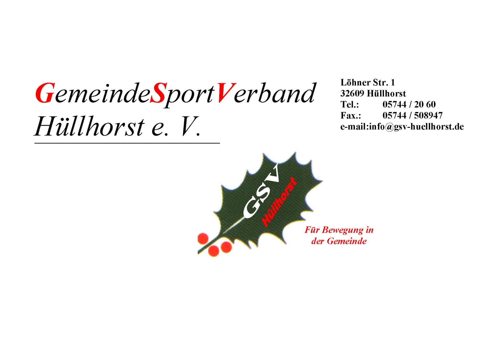 Gemeindesportverband Hüllhorst Logo